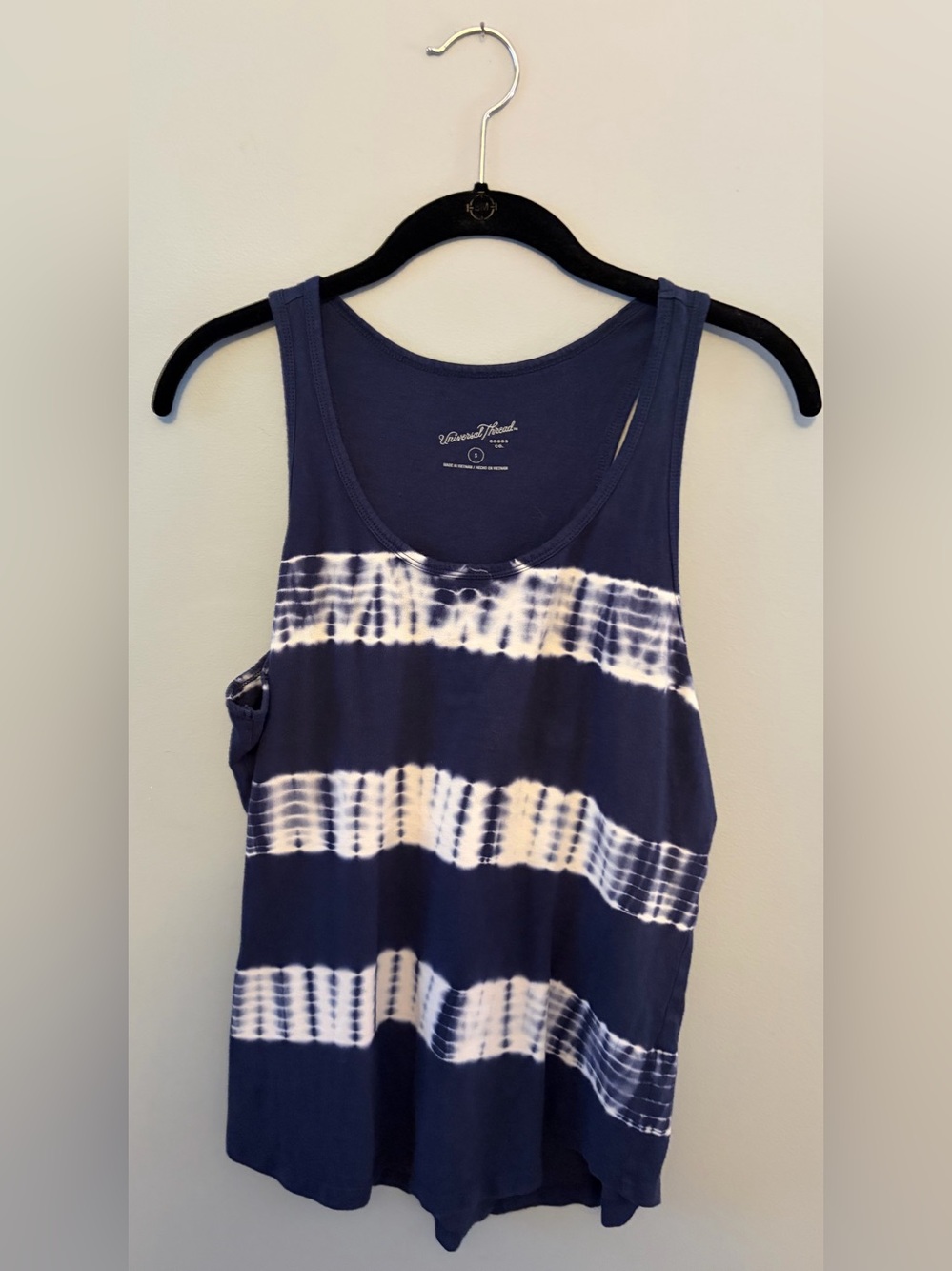 Universal Thread Navy and White Tie-Dye Tank